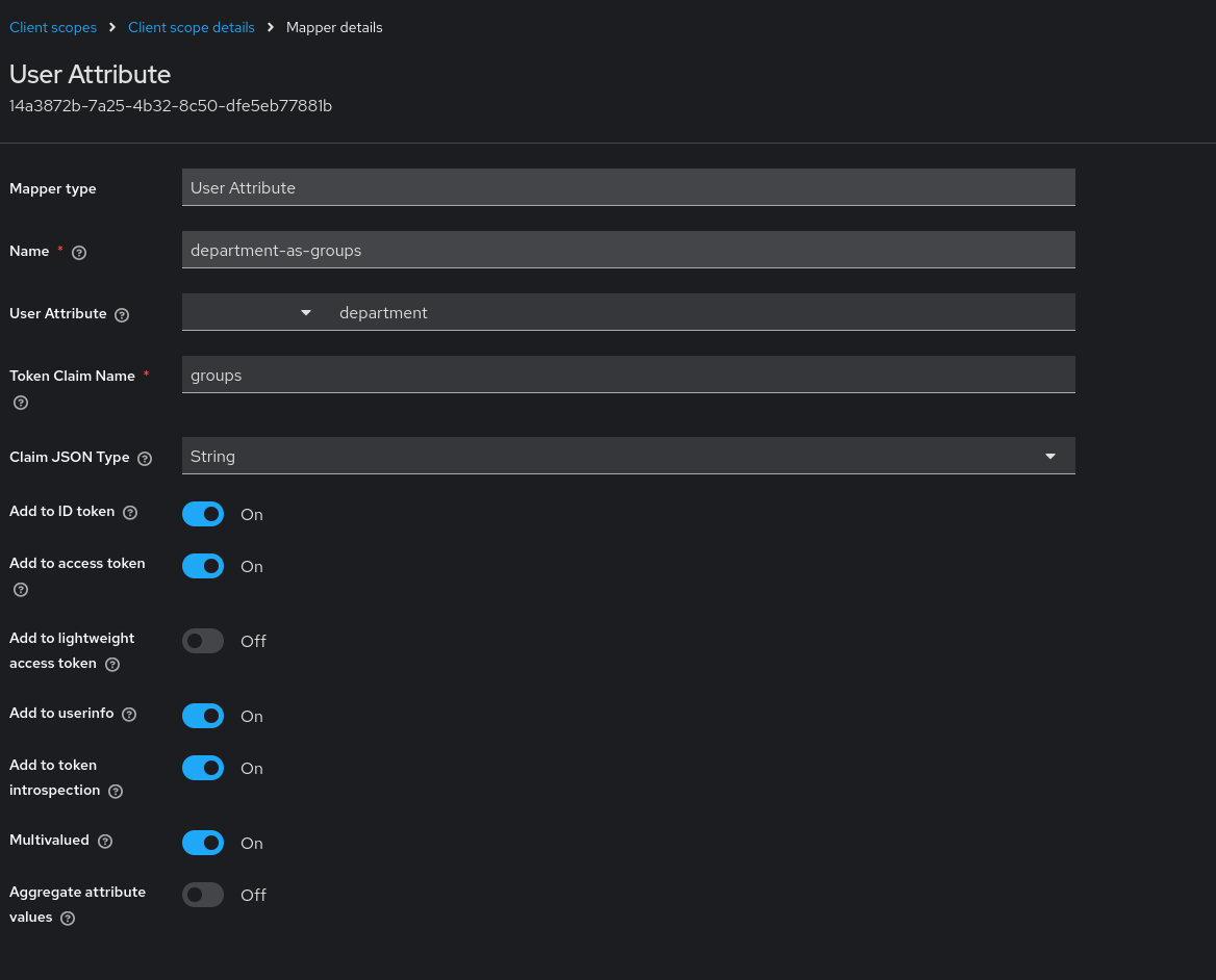 Adding the groups mapper